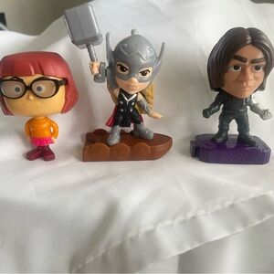 Bundle Mac Donald’s Happy Meal Toys Velma, Marvel Thor Love, Soldier Avenger